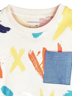 GATE Bawełniana koszulka z nadrukiem|Dzieci Chłopcy·Koszulki