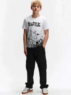 GATE Bawełniana koszulka z nadrukiem|Dzieci Chłopcy·Koszulki