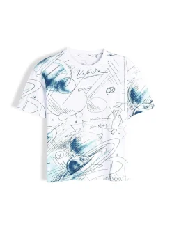 GATE Bawełniana koszulka z nadrukiem|Dzieci Chłopcy·Koszulki