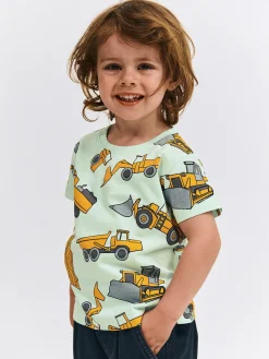 GATE Bawełniana koszulka z nadrukiem|Dzieci Chłopcy·Koszulki