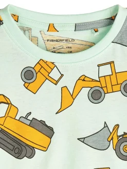 GATE Bawełniana koszulka z nadrukiem|Dzieci Chłopcy·Koszulki