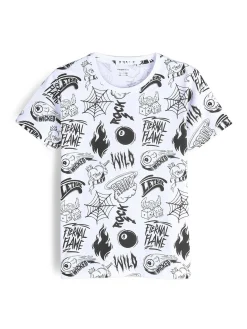 GATE Bawełniana koszulka z nadrukiem|Dzieci Chłopcy·Koszulki