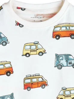 GATE Bawełniana koszulka z nadrukiem|Dzieci Chłopcy·Koszulki