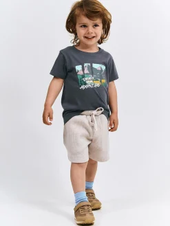 GATE Bawełniana koszulka z nadrukiem|Dzieci Chłopcy·Koszulki