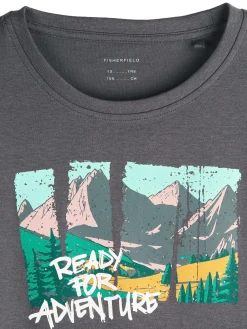 GATE Bawełniana koszulka z nadrukiem|Dzieci Chłopcy·Koszulki