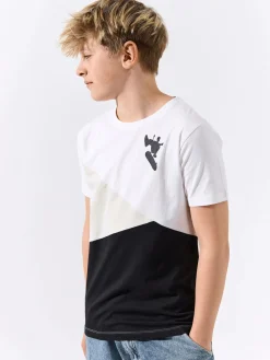 GATE Bawełniana koszulka z nadrukiem|Dzieci Chłopcy·Koszulki