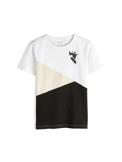 GATE Bawełniana koszulka z nadrukiem|Dzieci Chłopcy·Koszulki