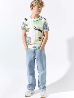 GATE Bawełniana koszulka z nadrukiem|Dzieci Chłopcy·Koszulki|Dziewczynki·Koszulki I Topy