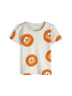 GATE Bawełniana koszulka z nadrukiem|Dzieci Chłopcy·Koszulki