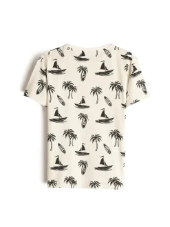 GATE Bawełniana koszulka z nadrukiem|Dzieci Chłopcy·Koszulki