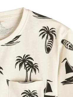 GATE Bawełniana koszulka z nadrukiem|Dzieci Chłopcy·Koszulki