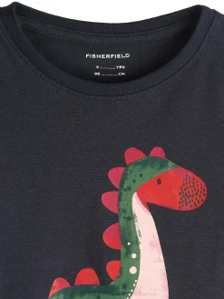 GATE Bawełniana koszulka z nadrukiem|Dzieci Chłopcy·Koszulki