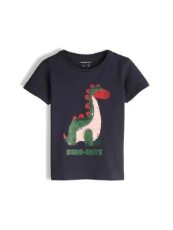 GATE Bawełniana koszulka z nadrukiem|Dzieci Chłopcy·Koszulki