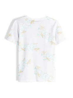 GATE Bawełniana koszulka z nadrukiem|Dzieci Chłopcy·Koszulki