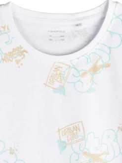 GATE Bawełniana koszulka z nadrukiem|Dzieci Chłopcy·Koszulki