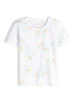 GATE Bawełniana koszulka z nadrukiem|Dzieci Chłopcy·Koszulki