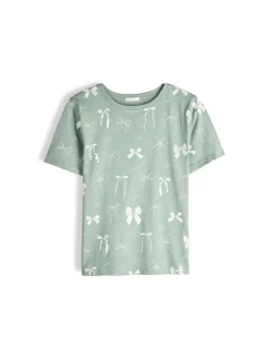 GATE Bawełniana koszulka z nadrukiem| Koszulki I Topy·Koszulki