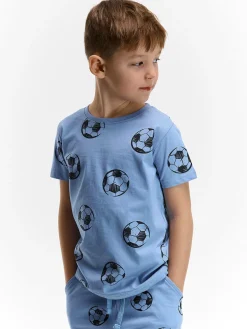 GATE Bawełniana koszulka z nadrukiem|Dzieci Chłopcy·Koszulki