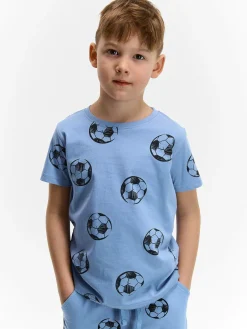 GATE Bawełniana koszulka z nadrukiem|Dzieci Chłopcy·Koszulki