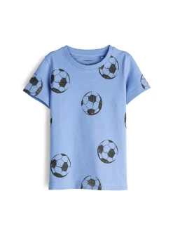 GATE Bawełniana koszulka z nadrukiem|Dzieci Chłopcy·Koszulki