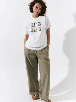 GATE Bawełniana koszulka z nadrukiem| Koszulki I Topy·Koszulki|Koszulki I Topy·Koszulki Z Nadrukiem