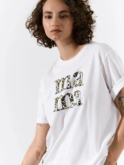 GATE Bawełniana koszulka z nadrukiem| Koszulki I Topy·Koszulki|Koszulki I Topy·Koszulki Z Nadrukiem