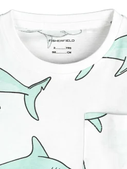 GATE Bawełniana koszulka z nadrukiem|Dzieci Chłopcy·Koszulki