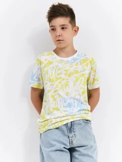 GATE Bawełniana koszulka z nadrukiem|Dzieci Chłopcy·Koszulki