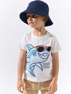 GATE Bawełniana koszulka z nadrukiem|Dzieci Chłopcy·Koszulki