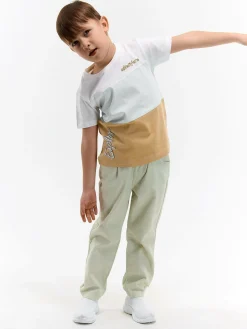 GATE Bawełniana koszulka z nadrukiem|Dzieci Chłopcy·Koszulki