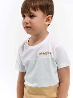 GATE Bawełniana koszulka z nadrukiem|Dzieci Chłopcy·Koszulki