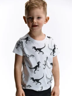 GATE Bawełniana koszulka z nadrukiem|Dzieci Chłopcy·Koszulki