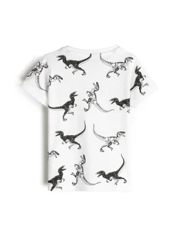 GATE Bawełniana koszulka z nadrukiem|Dzieci Chłopcy·Koszulki