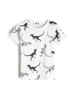 GATE Bawełniana koszulka z nadrukiem|Dzieci Chłopcy·Koszulki