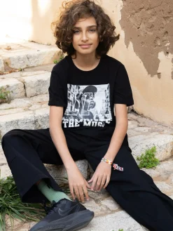 GATE Bawełniana koszulka z nadrukiem|Dzieci Chłopcy·Koszulki