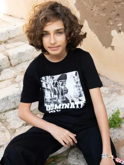 GATE Bawełniana koszulka z nadrukiem|Dzieci Chłopcy·Koszulki