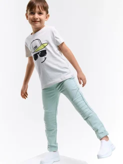 GATE Bawełniana koszulka z nadrukiem|Dzieci Chłopcy·Koszulki