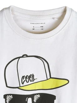 GATE Bawełniana koszulka z nadrukiem|Dzieci Chłopcy·Koszulki