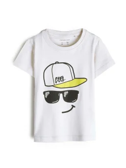 GATE Bawełniana koszulka z nadrukiem|Dzieci Chłopcy·Koszulki