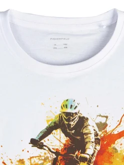 GATE Bawełniana koszulka z nadrukiem|Dzieci Chłopcy·Koszulki