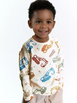 GATE Bawełniana koszulka z nadrukiem|Dzieci Chłopcy·Koszulki