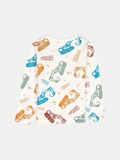 GATE Bawełniana koszulka z nadrukiem|Dzieci Chłopcy·Koszulki