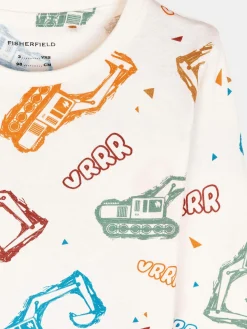 GATE Bawełniana koszulka z nadrukiem|Dzieci Chłopcy·Koszulki