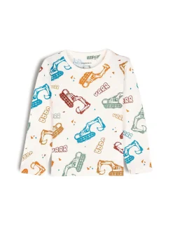 GATE Bawełniana koszulka z nadrukiem|Dzieci Chłopcy·Koszulki