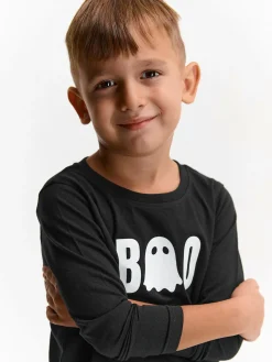 GATE Bawełniana koszulka z nadrukiem|Dzieci Chłopcy·Koszulki