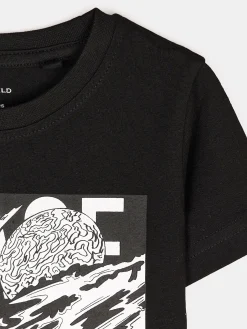 GATE Bawełniana koszulka z nadrukiem|Dzieci Chłopcy·Koszulki