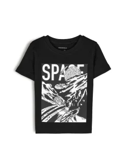 GATE Bawełniana koszulka z nadrukiem|Dzieci Chłopcy·Koszulki