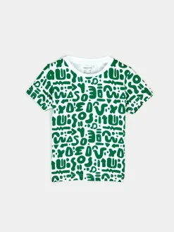 GATE Bawełniana koszulka z nadrukiem|Dzieci Chłopcy·Koszulki