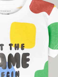 GATE Bawełniana koszulka z nadrukiem|Dzieci Chłopcy·Koszulki