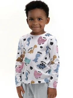 GATE Bawełniana koszulka z nadrukiem|Dzieci Chłopcy·Koszulki